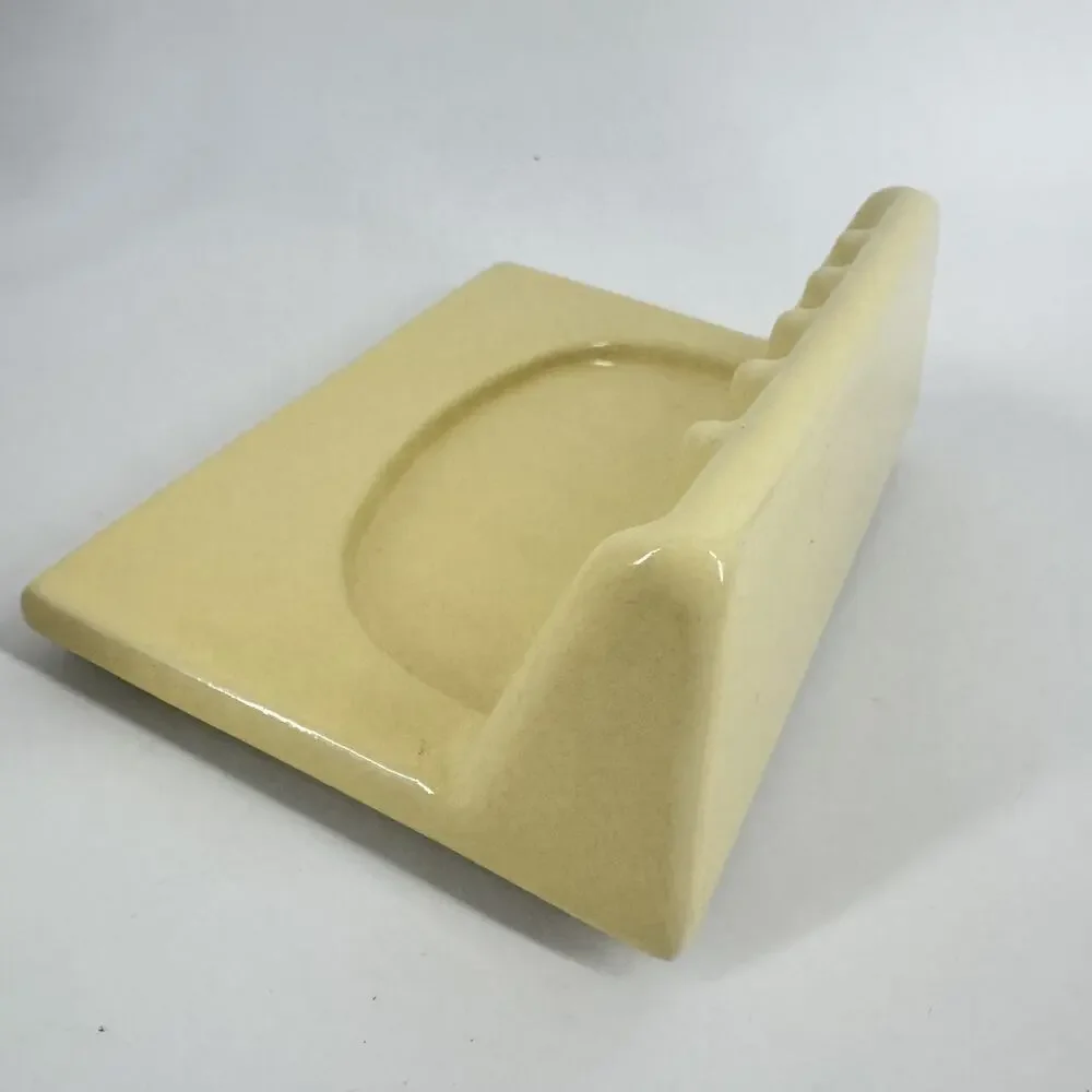 MCM Tile Soap Holder Shower Wall Yellow Ceramic 70’s vtg